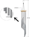 Miniatyrbillede 4 af 5: OBOSOE 12-Tube Wind Chime – Dekorativ udendørs havevindklokke med beroligende klang