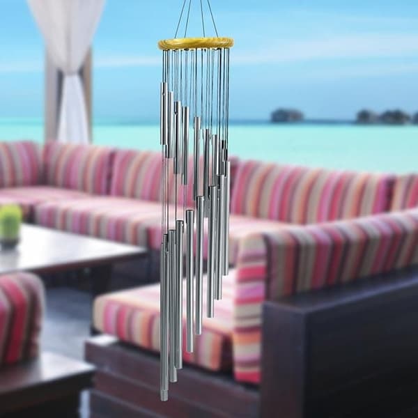OBOSOE 12-Tube Wind Chime – Dekorativ udendørs havevindklokke med beroligende klang