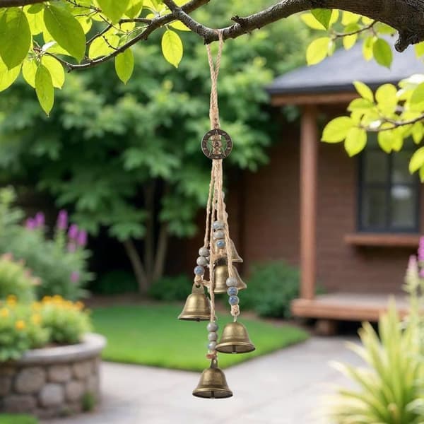 Lollanda Outdoor Hanging Metal Wind Chime – dekorativt hjem og have vedhæng med behagelig lyd og let ophængning