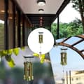 Miniatyrbillede 5 af 5: OBOSOE kobber sommerfugletræ og aluminium vindklokke 26 tommer – perfekt til terrasse og altan