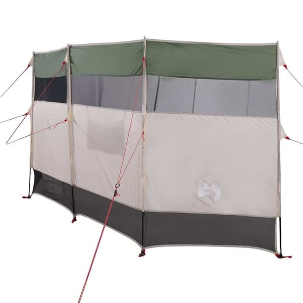 vidaXL Vindskjerm for camping grønn 366x152x152 cm vanntett