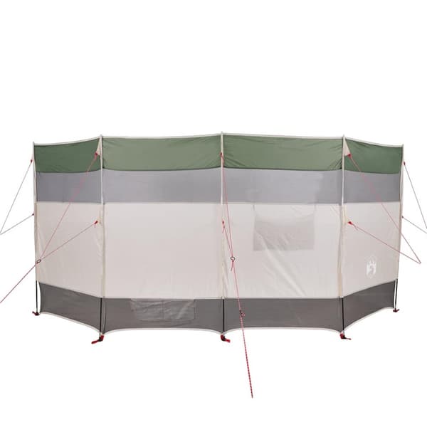 vidaXL Vindskjerm for camping grønn 366x152x152 cm vanntett