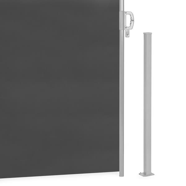 Laajennettava tuulensuoja - antrasiitti - 300x180 cm - terassi & puutarha
