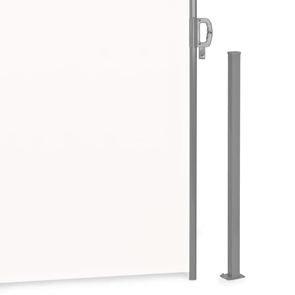 Utdragbart vindskydd - beige - 300x200 cm - för terrass & trädgård