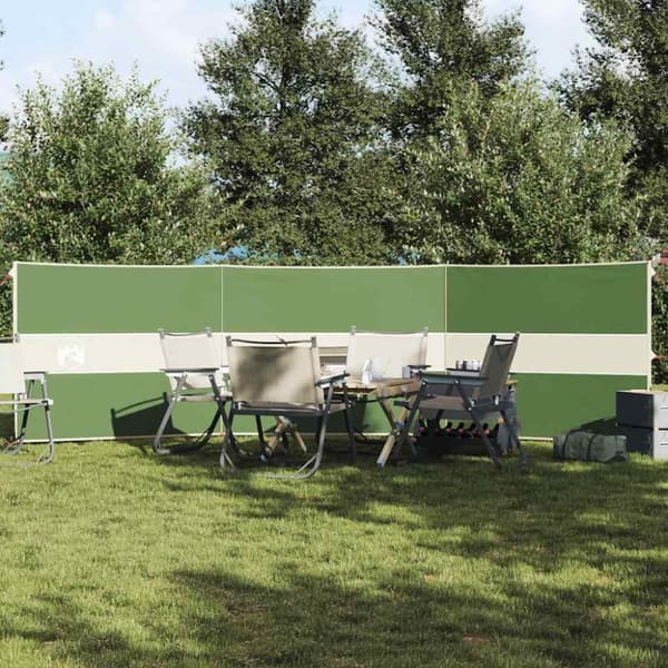 Camping Vindskydd Grön 490x123 cm Vattentät