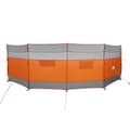 Miniatyrbild 2 av 2: Vindskydd för camping grått och orange 510x153 cm vattentätt