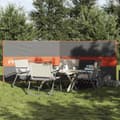 Miniatyrbild 1 av 2: Vindskydd för camping grått och orange 344x120 cm vattentätt