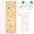 Miniatyrbild 6 av 11: Mamabrum klättervägg i trä för barn – sensorisk väggpanel, 3 moduler + 15 färgglada grepp, för inomhuslek från 3 år