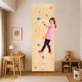 Miniatyrbild 2 av 11: Mamabrum klättervägg i trä för barn – sensorisk väggpanel, 3 moduler + 15 färgglada grepp, för inomhuslek från 3 år