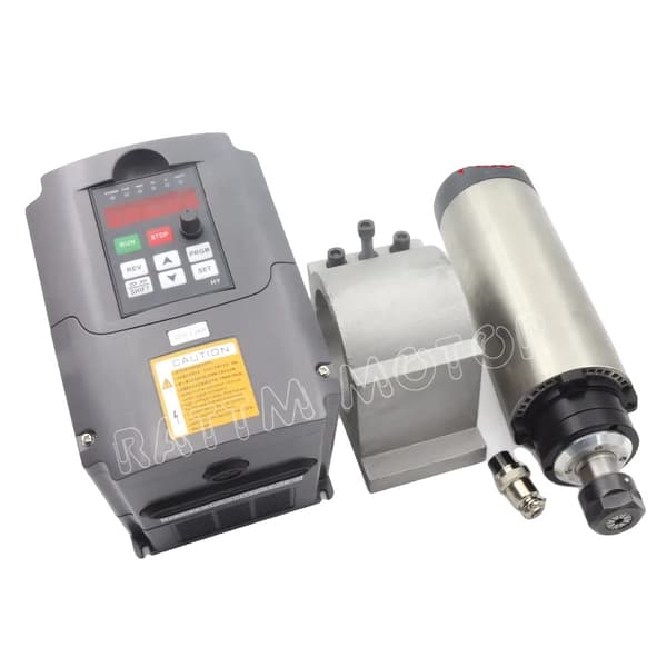 2,2 kW Ilmajäähdytteinen Spindelimoottori, Korkea Nopeus jopa 24000 rpm, Kompakti 80x230 mm Muotoilu,Sarja 2, 220V SARJA