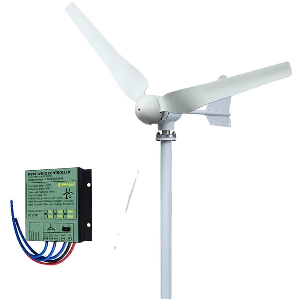 Vindkraftverkssystem, 15kwh/dag Energi Generering, D-fri Leverans, Med gratis kontrollenhet, 4000W, 48V