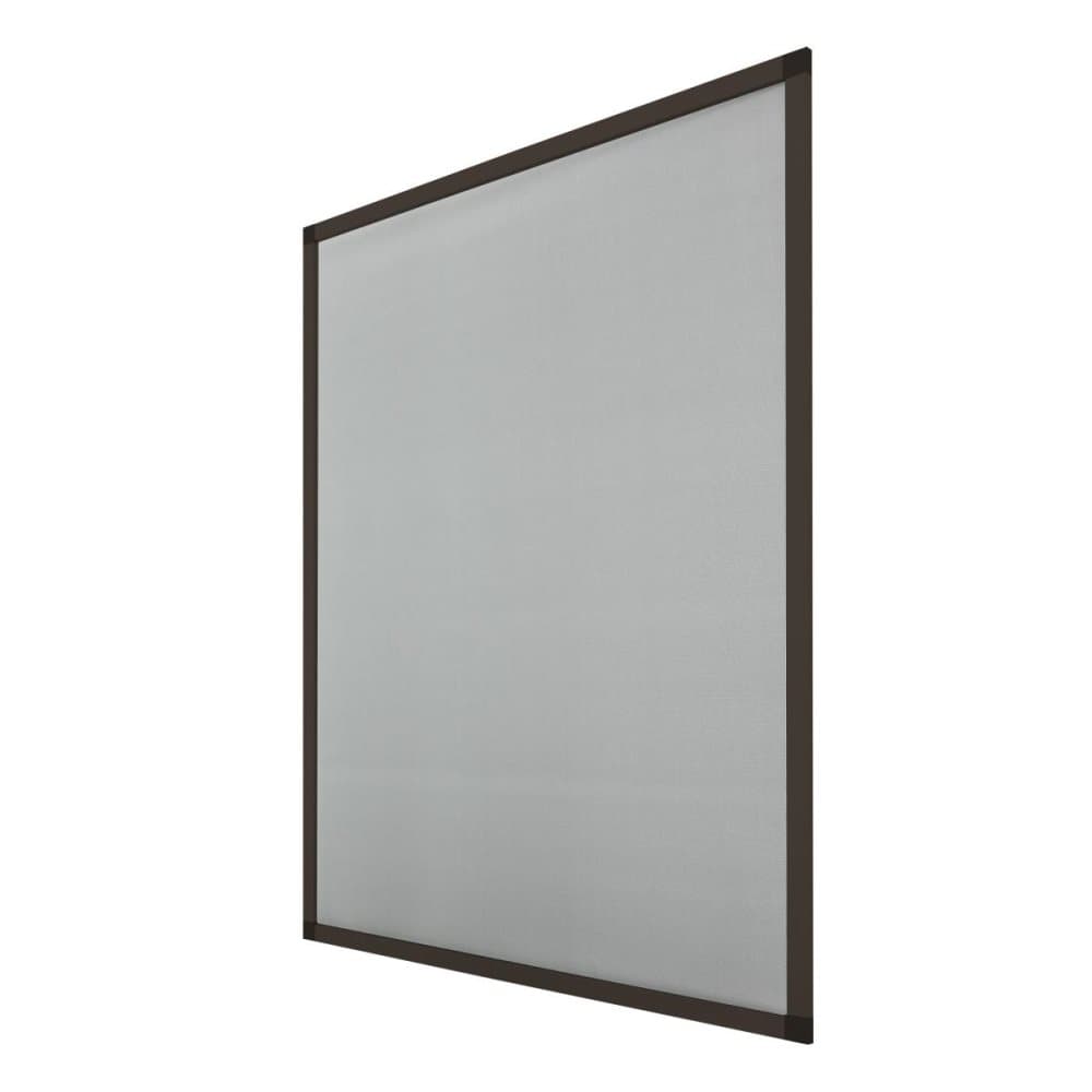 ECD: Germany 5-pack ikkunaa alumiinikehyksellä - 120x140 cm - Ruskea - säänkestävä hyttysverkko lasikuidusta kangasta ikkunaan