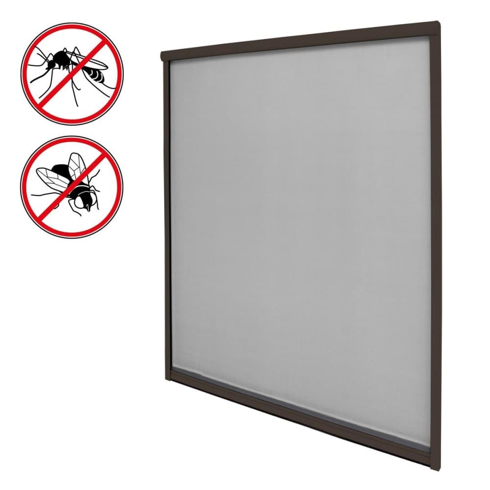 Moskitonet insektnet rullegardin aluminiumsramme vindue blinde terminal 160x160cm