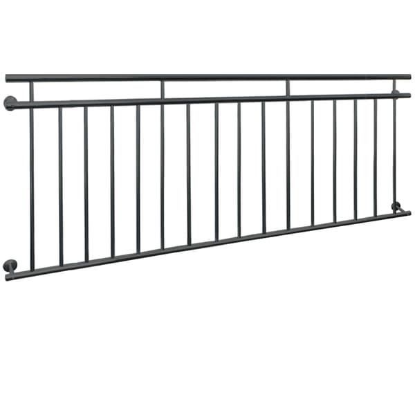 Ranskalainen parveke ikkuna baareja kaiteet antrasiitti sauva kaiteita 225 x 90 cm