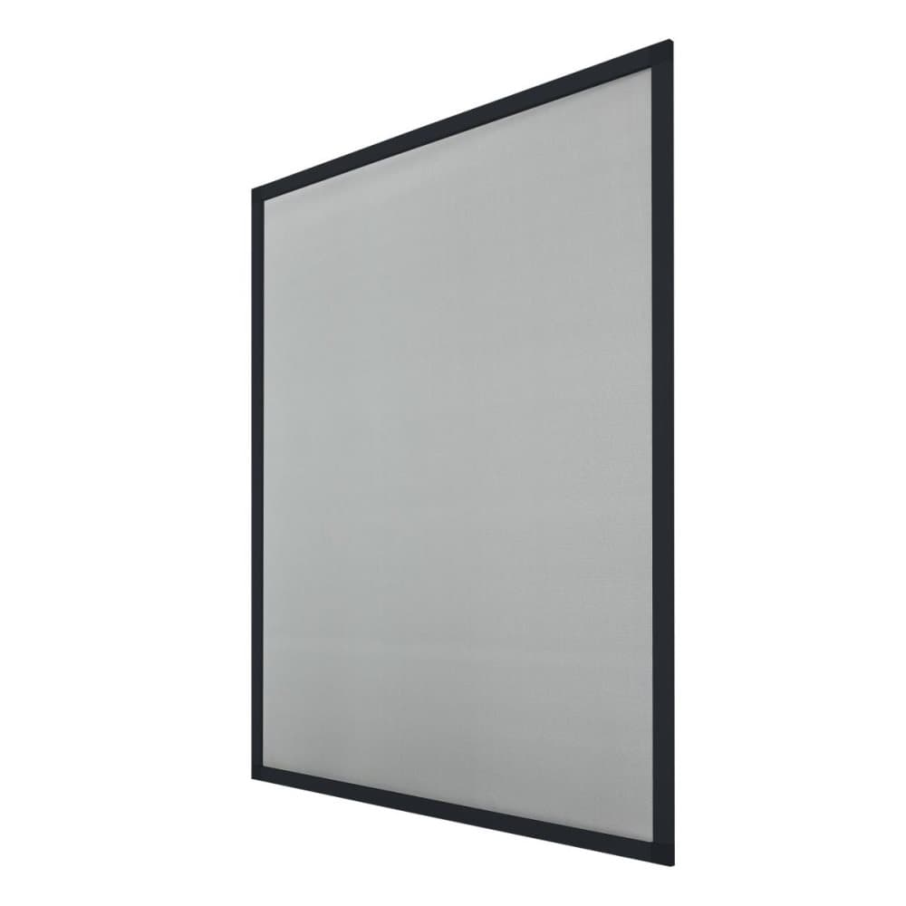 ECD Germany 5er Set skærmen døren med aluminiumsramme - vejrbestandig myggenet lavet af glasfiber stof til vindue - 80 x 100 cm - antracit - insekt