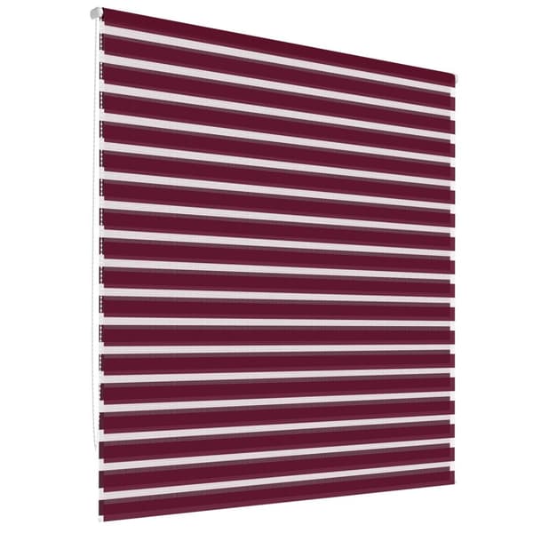 ECD Germany Double Rollo Clamping Fix ilman porausta 70 x 230 cm Bordeaux, läpikuultava ja tummu, Duo Rollo Windows & Ovet