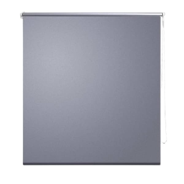 vidaXL Rullgardin grå 120 x 230 cm mörkläggande