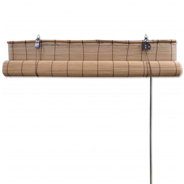 vidaXL Rullgardin bambu 120 x 220 cm brun