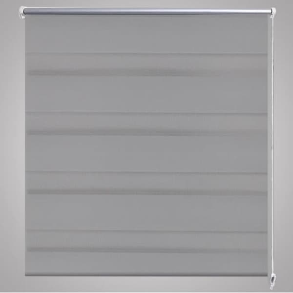 vidaXL Rullgardin randig grå 50 x 100 cm transparent