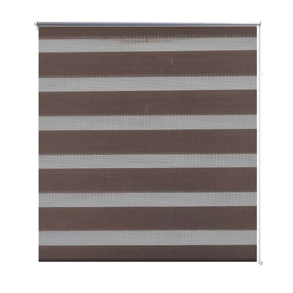 vidaXL Rullegardiner sebramønstret 120 x 175 cm kaffe