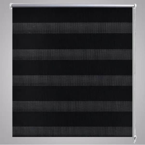 vidaXL Zebra Rullegardin 120 x 230 cm Svart