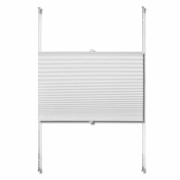 vidaXL Plissegardiner 60 x 125 cm Hvit