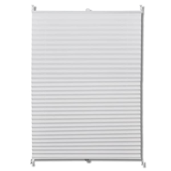 vidaXL Plissegardiner 60 x 125 cm Hvit