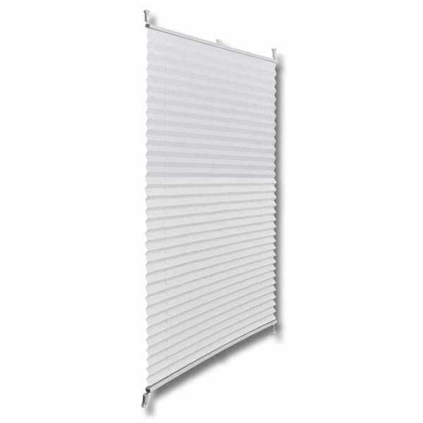 vidaXL Plissegardiner 90 x 150 cm Hvit