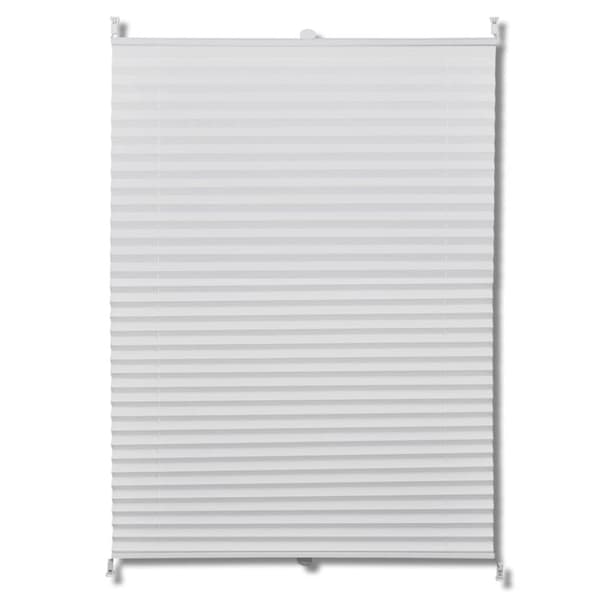 vidaXL Plissegardiner 90 x 150 cm Hvit