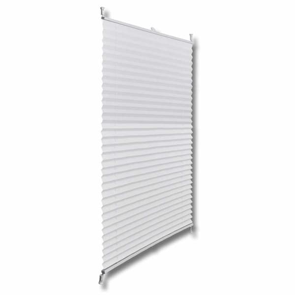 vidaXL Plissegardiner 60 x 200 cm Hvit