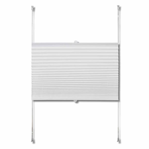 vidaXL Plisse Persienner 110x125 cm Hvit