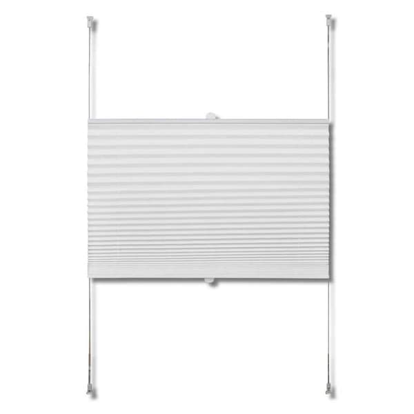 vidaXL Plisségardin 110 x 200 cm vit