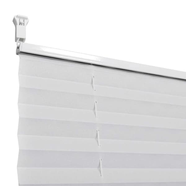 vidaXL Plisségardin 110 x 200 cm vit