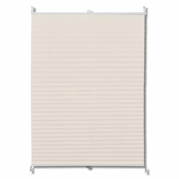 vidaXL Plissegardiner 80 x 150 cm Krem