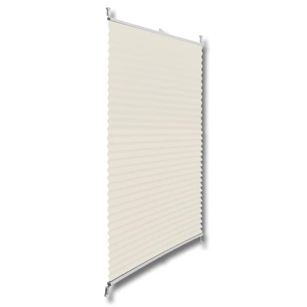 vidaXL Plissegardiner 100x125cm Krem