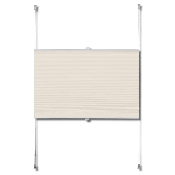 vidaXL Plissegardiner 100x125cm Krem