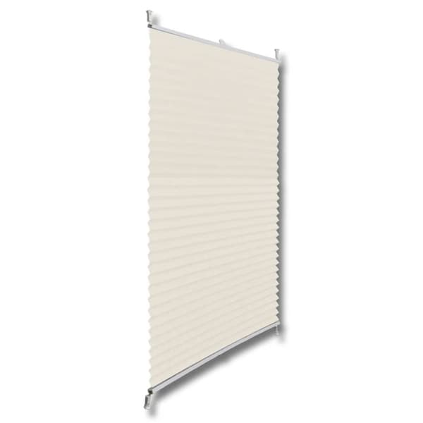 vidaXL Plissegardiner 60 x 125 cm Krem