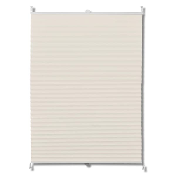 vidaXL Plissegardiner 100x200cm Krem
