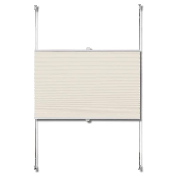 vidaXL Plisségardin 70x150 cm creme