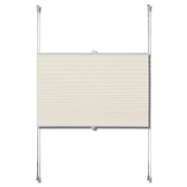 vidaXL Plisségardin 90x150 cm creme