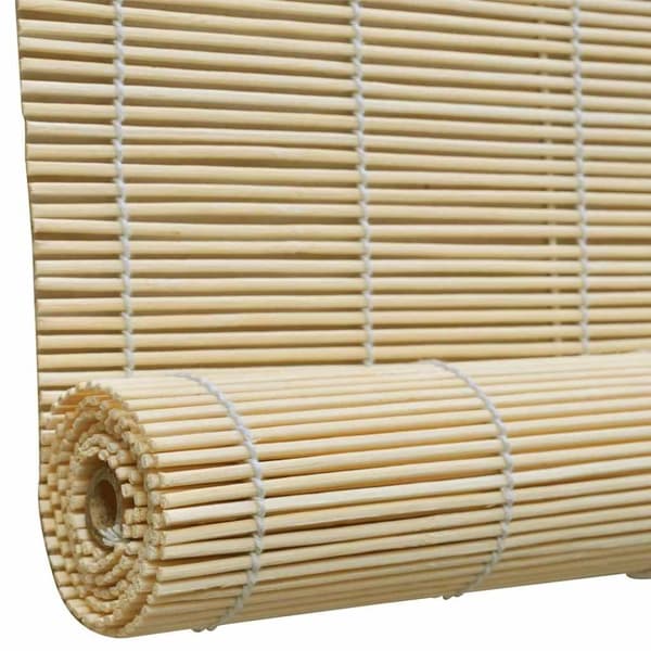 vidaXL Luonnolliset bambu rullaverhot 80 x 160 cm