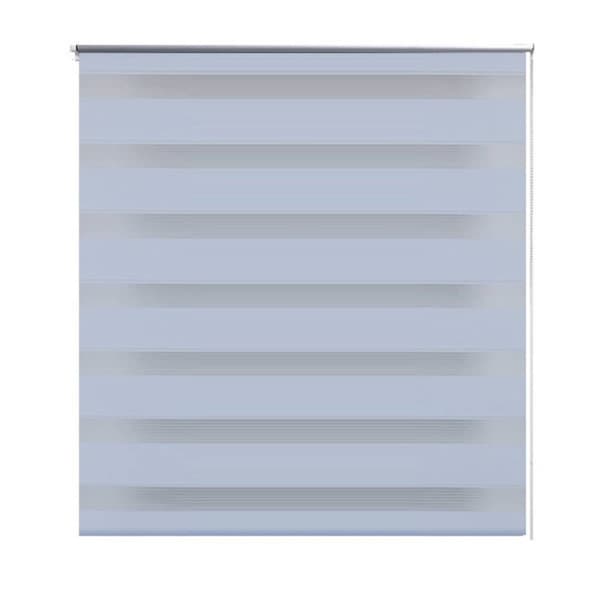 vidaXL Zebra rullakaihdin 60 x 120 cm valkoinen