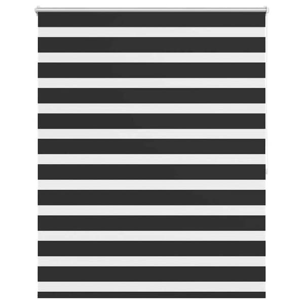 vidaXL Rullgardin Zebra 120 x 175 cm svart