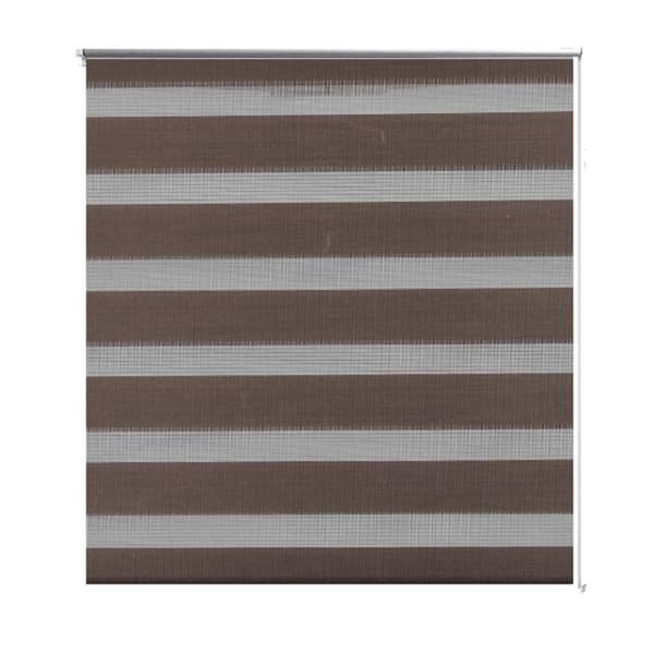 vidaXL Rullegardin i zebradesign 80 x 150 cm kaffefarvet