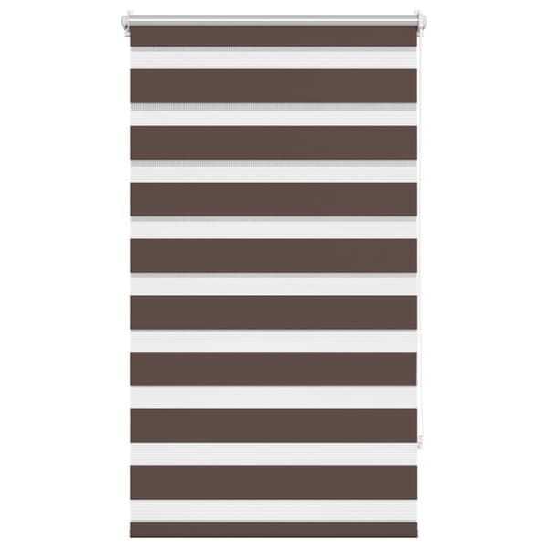 vidaXL Zebra rullakaihdin 90 x 150 cm kahvinruskea