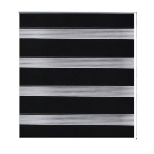 vidaXL Zebra rullakaihdin 100 x 175 cm musta