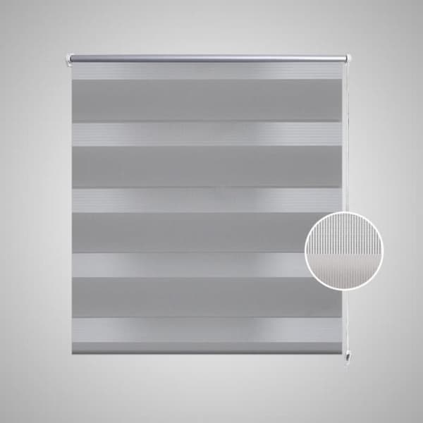 vidaXL Rullegardin i zebradesign 120 x 230 cm grå