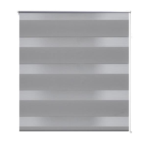 vidaXL Rullegardin i zebradesign 120 x 230 cm grå