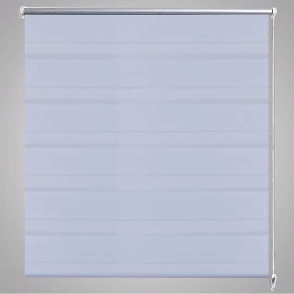 vidaXL Rullegardin i zebradesign 140 x 175 cm hvid