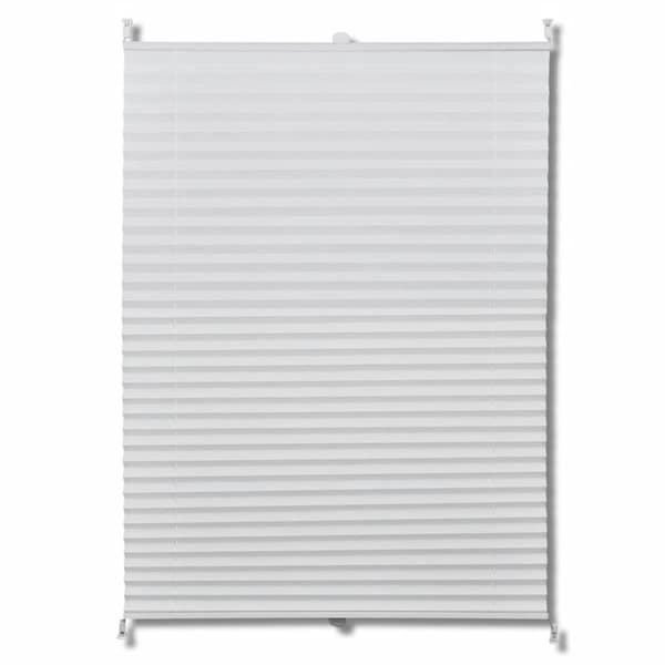 vidaXL Plisse Kaihdin 40x100cm Valkoinen Laskosverhot